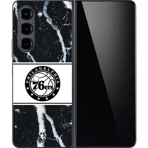 NBA Philadelphia 76ers Marble Galaxy Z Fold5 5G Skin